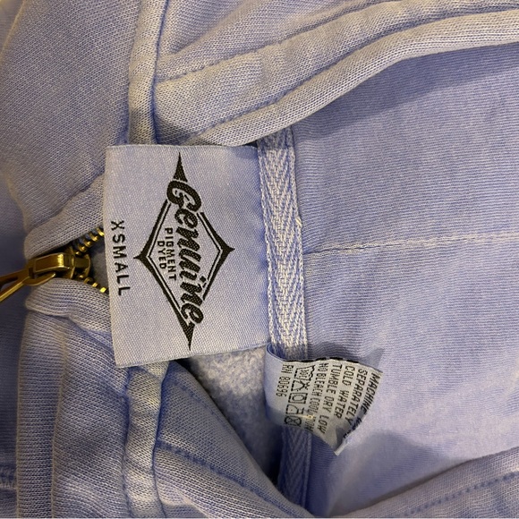 coconut girl blue surf zip up hoodie y2k hawaiian - Picture 5 of 5